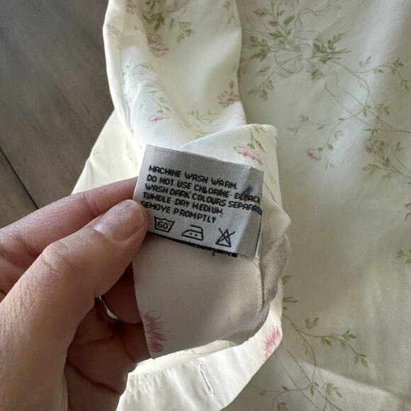 Schweitzer Linens Hemstitch Standard Pillowcase Sham Pink Hem Embroidery Italy - Picture 10 of 16